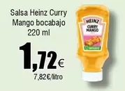 Oferta de Heinz - Salsa Curry Mango Bocabajo por 1,72€ en Froiz