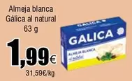 Oferta de Galica - Almeja Blanca Gálica Al Natural por 1,99€ en Froiz