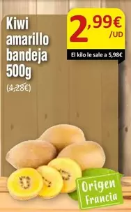 Oferta de Kiwi - Kiwi Amarillo Bandeja por 2,99€ en SPAR