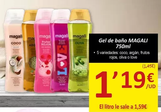 Oferta de Magali - Gel De Bano por 1,19€ en SPAR