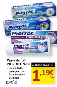 Oferta de Pierrot - Pasta Dental por 1,19€ en SPAR