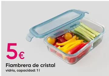 Oferta de Cristal - Fiambrera De por 5€ en Pepco