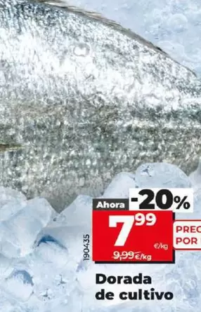 Oferta de Dorada De Cultivo por 7,99€ en Dia