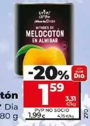 Oferta de Dia Fruticampo - Melocoton En Almibar por 1,59€ en Dia