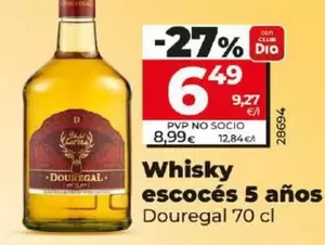 Oferta de Douregal - Whisky Escoces 5 Anos por 6,49€ en Dia