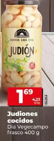 Oferta de Dia Vegecampo - Judiones Cocidos  por 1,69€ en Dia