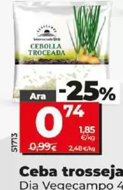 Oferta de Dia Vegecampo - Cebolla Troceada por 0,74€ en Dia