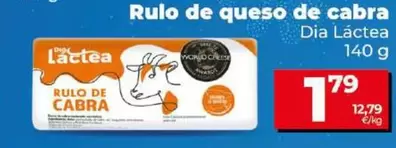 Oferta de Dia Lactea - Rulo De Queso De Cabra por 1,79€ en Dia