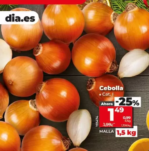 Oferta de Cebolla por 1,49€ en Dia