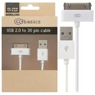 Oferta de CeX basics - Cable USB - 30 Pin 1m por 4€ en CeX