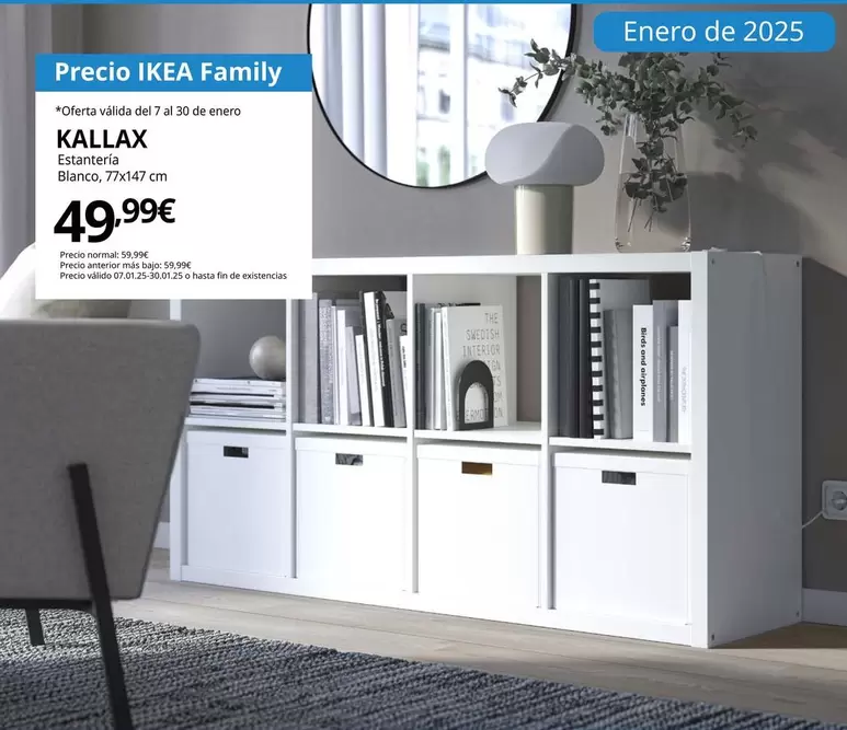 Oferta de Kallax - Estanteria Blanco por 49,99€ en IKEA