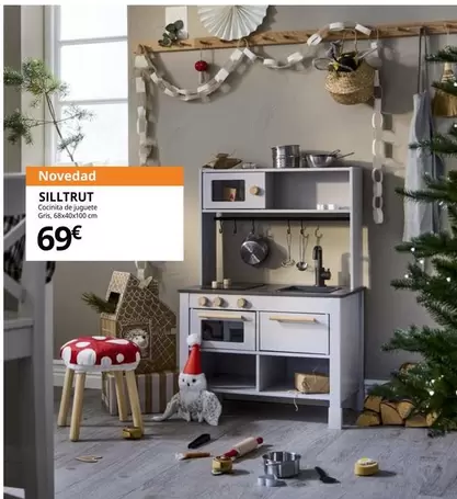 Oferta de Silltrut - Cocinita De Juguete Gris por 69€ en IKEA