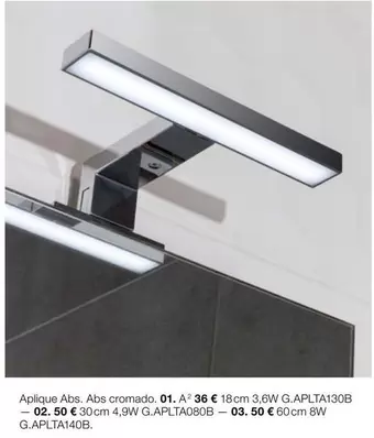 Oferta de Aplique Abs/ As Cromado por 36€ en Grup Gamma