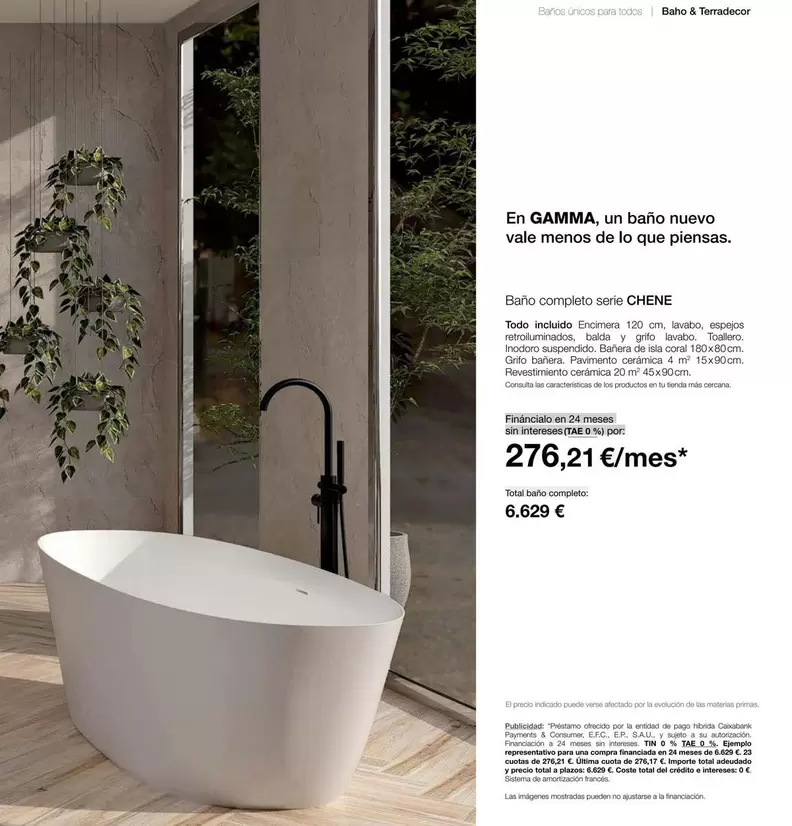 Oferta de En GAMMA, Un Baño Nuevo Vale Menos De Lo Que Piensas por 6629€ en Grup Gamma