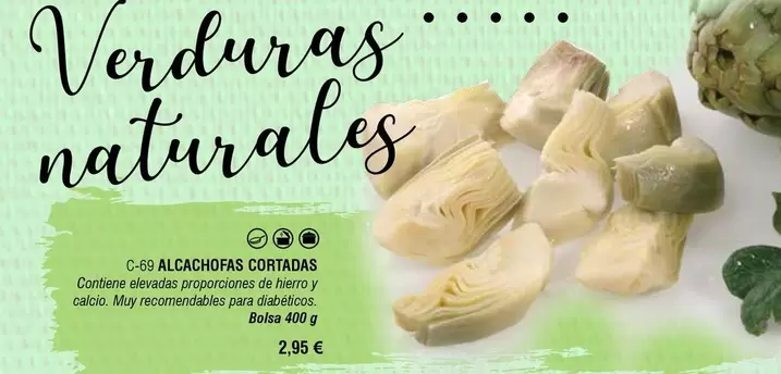 Oferta de Alcachofas Cortadas por 2,95€ en Abordo