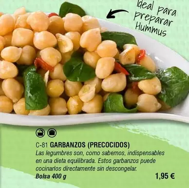 Oferta de Garbanzos por 1,95€ en Abordo