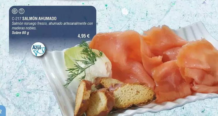 Oferta de C.71 Salmon Ahumado por 4,95€ en Abordo