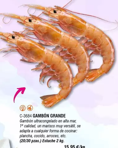 Oferta de Gambón Grande por 1,95€ en Abordo