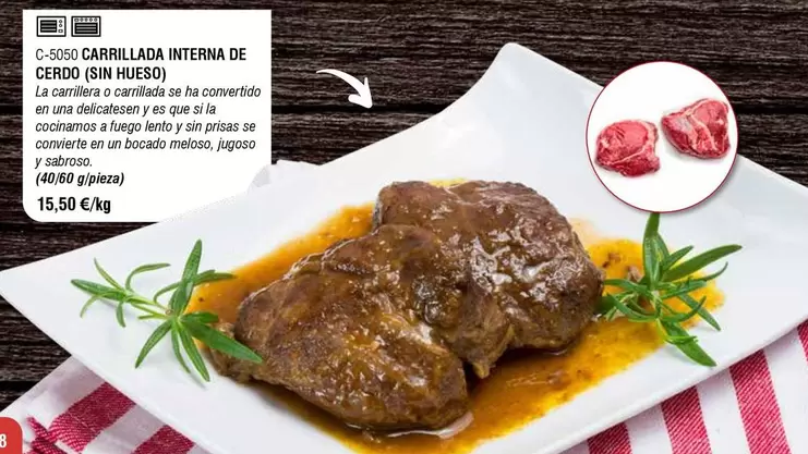 Oferta de Carrillada Interna De Cerdo  por 15,5€ en Abordo