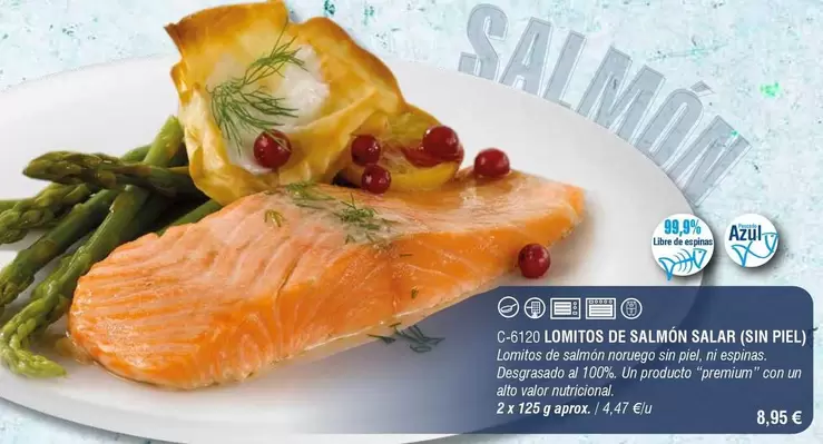 Oferta de Lomitos De Salmón Salar  por 8,95€ en Abordo