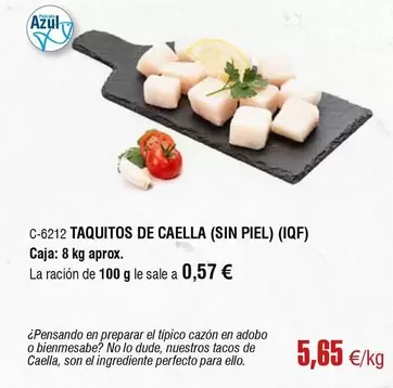 Oferta de Taquitos De Caella (Iqf) por 5,65€ en Abordo