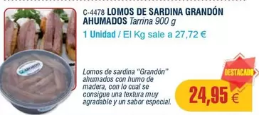 Oferta de Abordo - Lomos De Sardina Ahumados por 24,95€ en Abordo