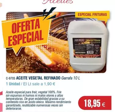 Oferta de Abordo - Aceite Vegetal Refinado por 18,95€ en Abordo