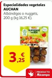 Oferta de Auchan - Especialidades Vegetales por 3,25€ en Alcampo