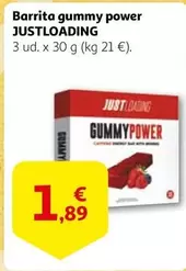 Oferta de Just loading - Barrita Gummy Power por 1,89€ en Alcampo