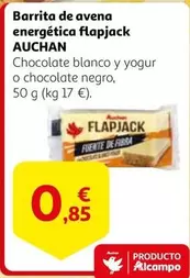 Oferta de Auchan - Barrita De Avena Energetica Flapjack por 0,85€ en Alcampo