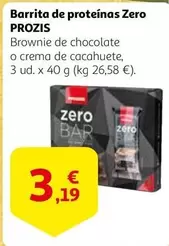 Oferta de Prozis - Barrita De Proteínas Zero por 3,19€ en Alcampo