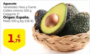 Oferta de Origen - Aguacate por 1,79€ en Alcampo