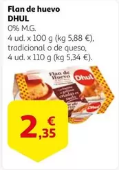 Oferta de Dhul - Flan De Huevo por 2,35€ en Alcampo