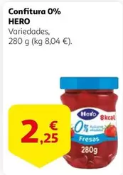 Oferta de Hero - Confitura 0% por 2,25€ en Alcampo