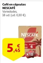 Oferta de Nescafé - Café En Cápsulas por 5,45€ en Alcampo