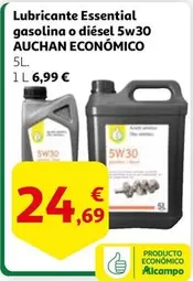 Oferta de Auchan - Lubricante Essential Gasolina O Diésel 5w30 por 24,69€ en Alcampo