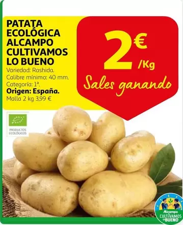 Oferta de Alcampo - Patata Ecológica Alcampo Cultivamos Lo Bueno por 2€ en Alcampo