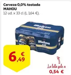 Oferta de Mahou - Cerveza 0.0% Tostada por 6,49€ en Alcampo