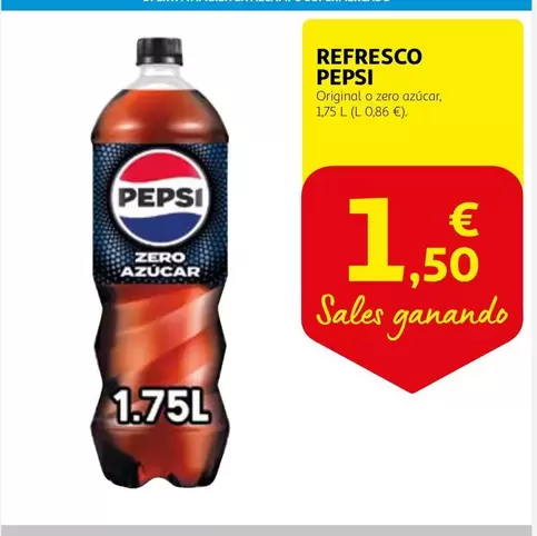 Oferta de Pepsi - Refresco por 1,5€ en Alcampo