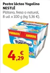 Oferta de Nestlé - Postre Lacteo Yogolino por 4,29€ en Alcampo