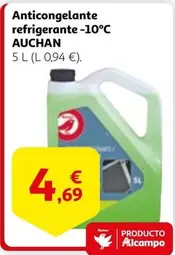 Oferta de Auchan - Anticongelante Refrigerante - 10°c por 4,69€ en Alcampo