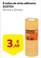 Oferta de Scotch - 8 Rollos De Cinta Adhesiva por 3,49€ en Alcampo