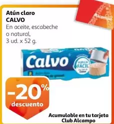 Oferta de Calvo - Atun Claro en Alcampo