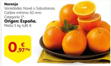 Oferta de Origen - Naranja por 0,97€ en Alcampo