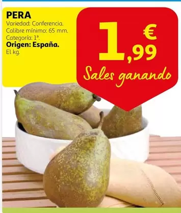 Oferta de Origen - Pera por 1,99€ en Alcampo