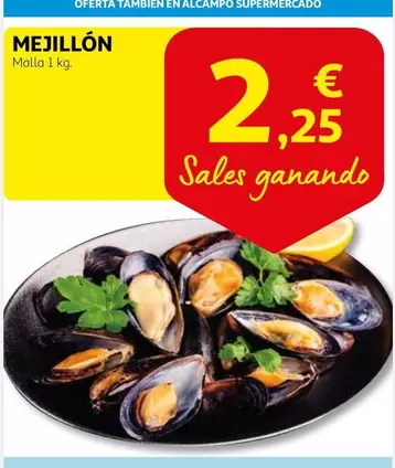 Oferta de Mejillon por 2,25€ en Alcampo