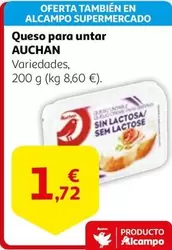 Oferta de Auchan - Queso Para Untar por 1,72€ en Alcampo