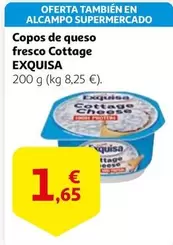 Oferta de Exquisa - Copos De Queso Fresco Cottage por 1,65€ en Alcampo