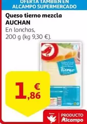 Oferta de Auchan - Queso Tierno Mezcla por 1,86€ en Alcampo