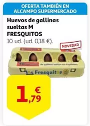 Oferta de Huevos de gallinas suceltas M por 1,79€ en Alcampo